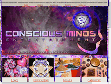 Tablet Screenshot of consciousminds.org